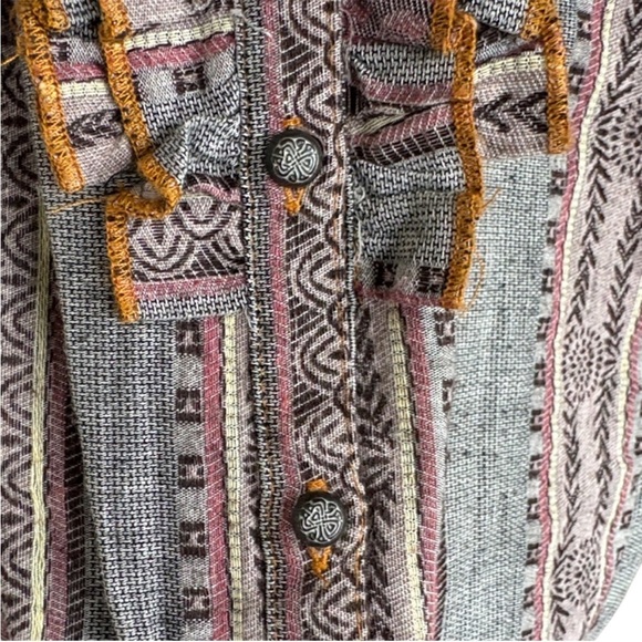 EUC Anthropologie Aratta silent
Journey Mixed Fabric Shirt Dress Size Large - Picture 5 of 12